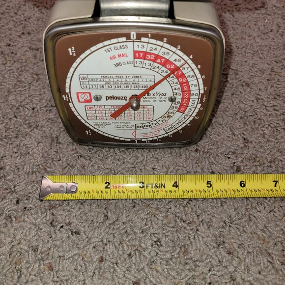 Vintage Pelouze 1977 Model Z2 Postal Scale 2 Lbs x 1/2 oz NICE weight retro - Picture 7 of 9
